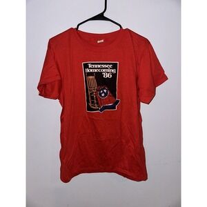 VINTAGE TENNESSEE HOMECOMING SINGLE‎ STITCH RED SHIRT WOMENS SMALL
